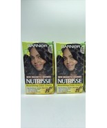 Lot of 2 Garnier 31 Darkest Ash Brown Nutrisse Nourishing Color Creme Ha... - $14.95