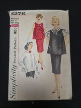 Simplicity 3276 NOS 1950s/60s Maternity Size 16 Shirt Jacket Skirt Pants... - $9.95