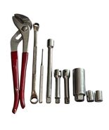 Vintage Craftsman USA Tool Lot Extensions Sockets Punch + Companion Pliers - $19.79