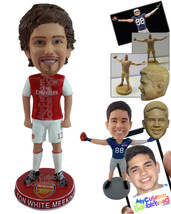 Personalized Bobblehead Soccer player posing proud of his team - Sports &amp; Hobbie - £71.39 GBP