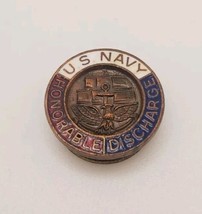 Vintage US Navy Honorable Discharge Lapel Button Military Item Collectible - $16.63