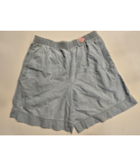 Vintage 90s Liz Wear Shorts Women Medium Blue 100% Cotton-NWTs - $24.91 CAD
