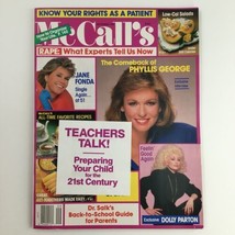 McCall&#39;s Magazine September 1989 Jane Fonda &amp; Phyllis George, No Label - £16.66 GBP