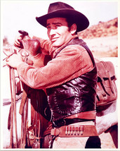 James Drury vintage 1970&#39;s 8x10 color photo as The Virginian with his horse - £7.81 GBP