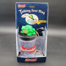 Vintage Budweiser Talking  Beer Mug Frog &quot;Bud-Weis-Er&quot; 1996 King of Beer... - $17.32