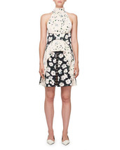 6 - Proenza Schouler Floral Print Sleeveless Layered Hook Mini Dress 1029SB - £91.90 GBP