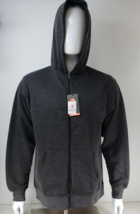 Full-Zip Hoodie Fleece Jacket Long Sleeve Sweatshirt  Kids XL Gray SKU #... - £25.33 GBP