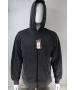 Full-Zip Hoodie Fleece Jacket Long Sleeve Sweatshirt  Kids XL Gray SKU #... - £25.45 GBP
