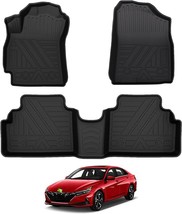 All Weather TPE Rubber Liners Floor Mats For 2021-2023 Hyundai Elantra Hybrid - £22.05 GBP