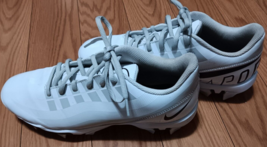 Nike Men's Vapor Fastflex Cleats Wht/Gry/Blk Size 9 DQ5114-100 - $46.39