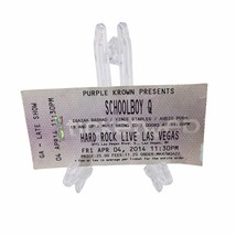 Schoolboy Q Rap Concert Ticket Stub April 4th 2014 Hard Rock Las Vegas - £26.25 GBP