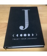 Black Leather Blank Journal Trust Your Journey  - $14.01