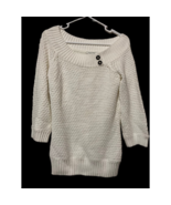 White House Black Market Womens Pullover Sweater Ivory Solid Long Sleeve S - £14.19 GBP
