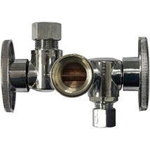 Quarter Turn 3 Way Valve 5/8-Inch OD Inlet by 3/8-Inch OD by 3/8-Inch OD... - $43.74 CAD