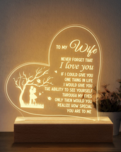 Calibron Gifts for Wife,Wife Birthday Gift Ideas 6.9 Inch Engraved Night... - £21.20 GBP