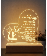 Calibron Gifts for Wife,Wife Birthday Gift Ideas 6.9 Inch Engraved Night... - £21.48 GBP