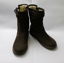 Marc Fisher Short Boots Shoes Suede Brown Mfearra Womens Size 7 M - $39.55