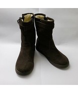 Marc Fisher Short Boots Shoes Suede Brown Mfearra Womens Size 7 M - £31.07 GBP