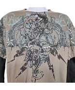 Counter Intelligence T Shirt XL Thermal Y2K Dragons Lightning Bolts Grun... - £44.96 GBP