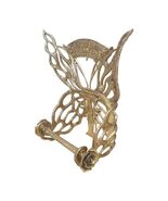 Brass Butterfly Toilet Paper Holder  Handmade Vintage Gold Tissue Roll ... - €342,78 EUR