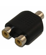 Rca Video Audio Splitter Adapter (Rca Female To 2 Rca Female) - £11.01 GBP