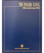 The Panama Canal 75th Anniversary Stamp Folio Commemorative Society EUC - $58.00