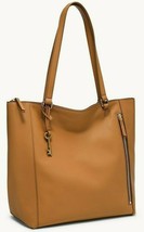 Fossil Tara Tan Leather Shopper ZB1475231 Shoulder Bag Camel NWT $218 Retail Y - £100.41 GBP