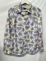 Talbots Blouse Top Multicolored Long Sleeve 100% Cotton Button Front Shi... - £11.58 GBP