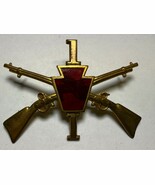 PENNSYLVANIA, NGP, I COMPANY, 1st INFANTRY, 1st BRIGADE, CAP BADGE, ENLI... - $552.15 MXN
