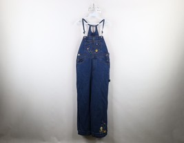 Vintage 90s Looney Tunes Womens 12 Tweety Bird Flower Denim Jean Overall... - $118.75