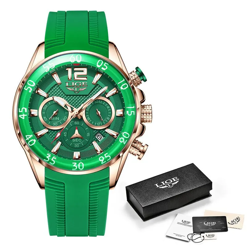 Fashion Men Watches Sport Quartz Watch Man Brand Luxury Wristwatches Chr... - $72.84