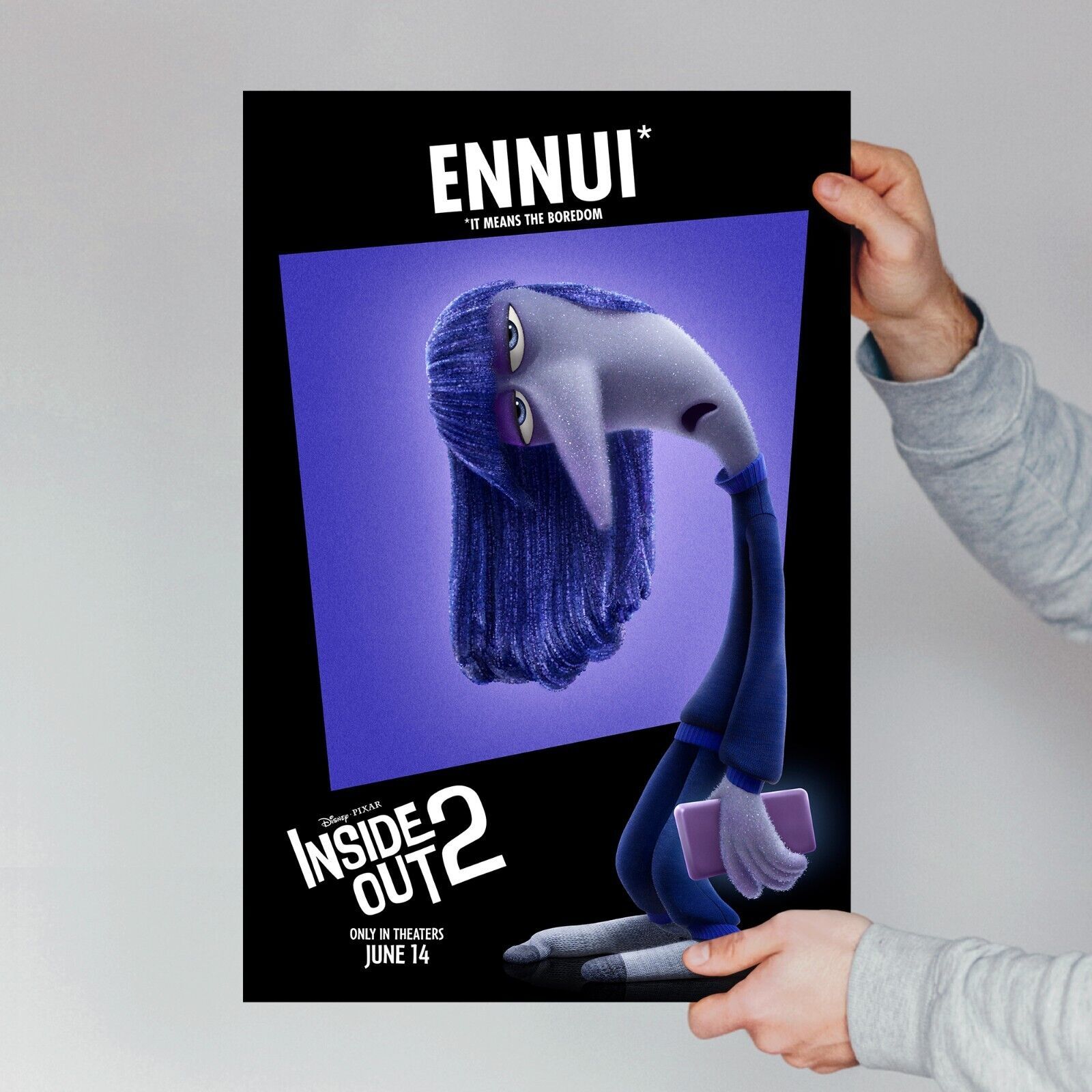 Ennui INSIDE OUT 2 movie poster - 2024 Film Wall Art Room Decor Gift for Kid