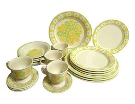 20 Pc Franciscan Earthenware PICNIC Dinnerware Set - Full 5 Piece Service for 4 - £147.13 GBP
