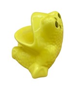 Ceramic Yellow Frog Bathroom Valet Soap Toothbrush Holder MCM - €22,70 EUR