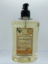 A La Maison Liquid Soap Hand & Body Citrus Blossom Olive Argan Oil France 16.9oz - £6.21 GBP
