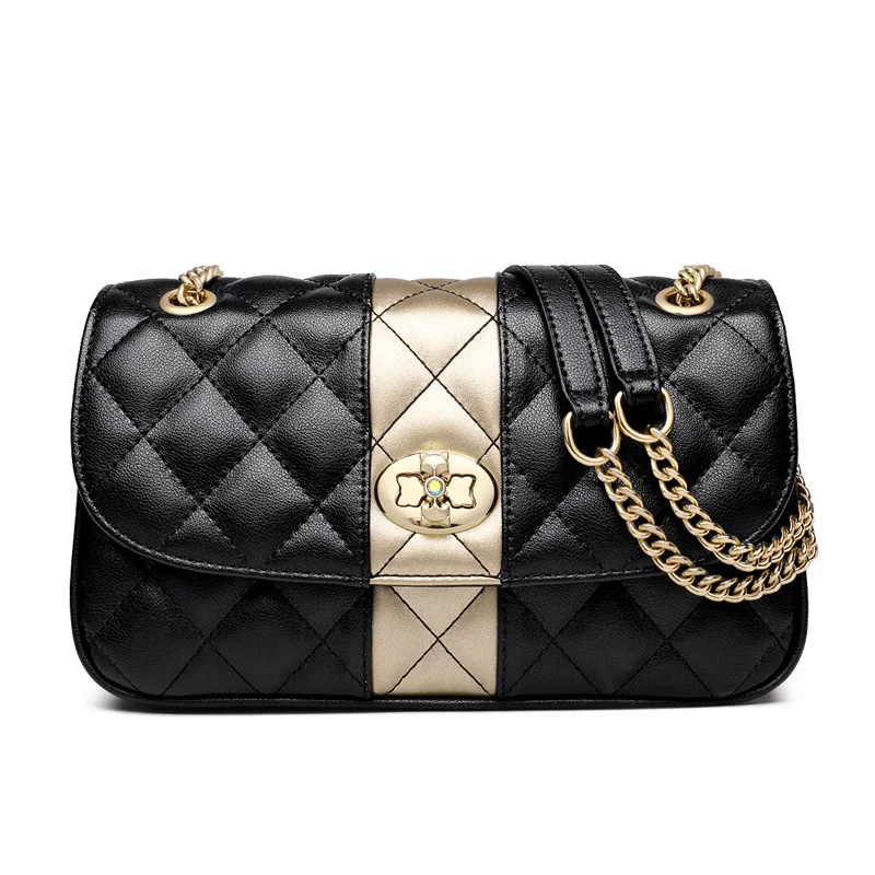 FOXER Women Crossbody Bag Diamond Lattice Handbag Lady Armpit Shoulder B... - $238.86