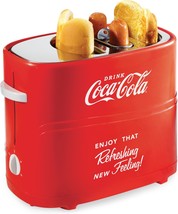Coca-Cola 2 Slot Bun Mini Tongs, Hot Dog Toaster, Retro Red - £44.40 GBP