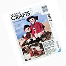 McCalls Crafts 6157 Pattern Christmas Snowman Gingerbread Winter Wonderland  - £11.89 GBP