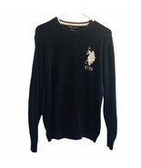US Polo Assn USPA Men&#39;s Pullover Sweater Big Pony Black &amp; White Embroide... - $28.50