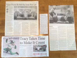 Vtg Paul Tracy Jimmy Vasser Grand Prix Racing Advertising Newspaper Arti... - $14.46