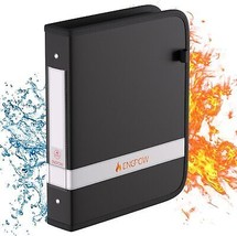 ENGPOW 3 Ring Binder,Fireproof 1.5 Inch D Ring Binder with - $23.21