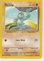 M) Pokemon Nintendo GAMEFREAK Collector Trading Card Machop 52/102 50HP - £1.57 GBP