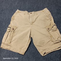 American Eagle Cargo Shorts Men 36 Khaki Brown Ne(x)t Level Flex Longer ... - £13.81 GBP