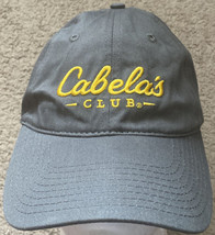 Cabela&#39;s Club Hat Cap Grey Yellow Adjustable - £7.82 GBP