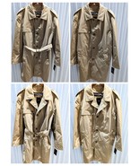 NEW LONDON FOG Mens XL Trench Rain Coat VTG Water Resistant Zip Out Line... - £78.44 GBP