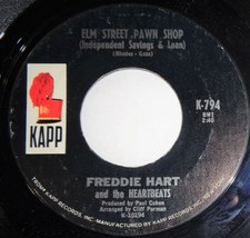 Freddie Hart 45 RPM Record - Elm Street Pawn Shop / Misty Blue D2 - £3.89 GBP
