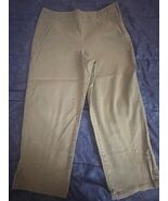 Vintage Susan Bristol Capri Pants Womens Size 12 Khaki  Side Zip - $19.52 CAD