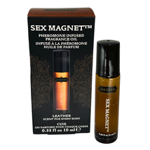 Sex Magnet Pheromone - Leather Roll On Fragrance Oil  0.33 fl oz 10 ml - $16.95