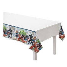 Avengers Marvel Powers Unite Plastic Table Cover Birthday Party Tableware 1 Ct - £6.25 GBP