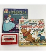 Disney Storyteller Cassette Tape Winnie Pooh Cinderella Read Along Book ... - $40.53 CAD